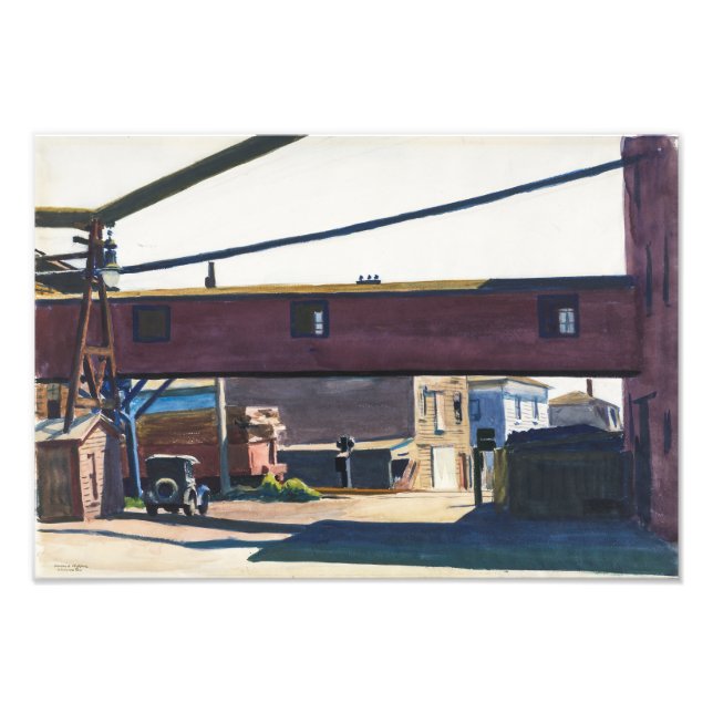 Foto Fábrica de cajas, Gloucester | Edward Hopper | (Frente)