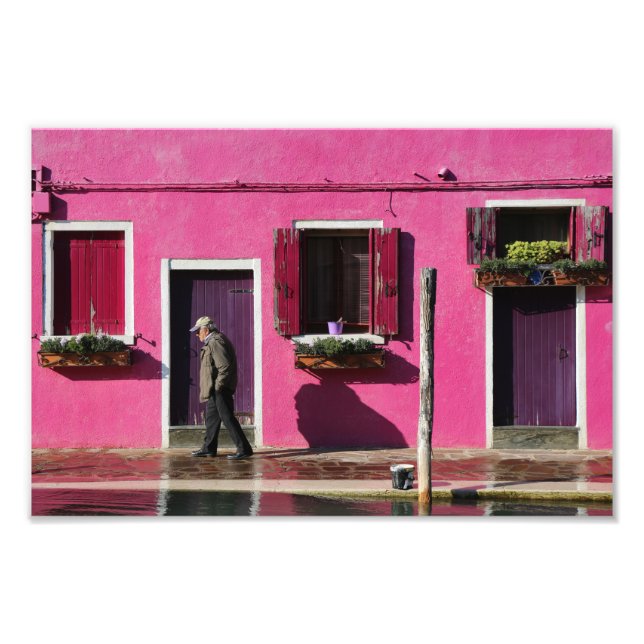 Foto Fachada rosa, Islas Burano (Frente)