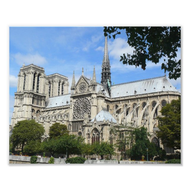 Foto Fachada Sur, Catedral de Notre Dame, París, Franci (Frente)
