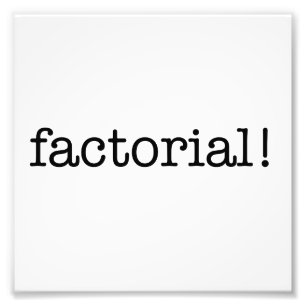 Foto ¡Factorial!