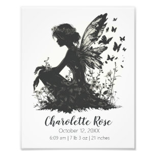 Foto Fairy Silhouette Poster de estadísticas de nacim