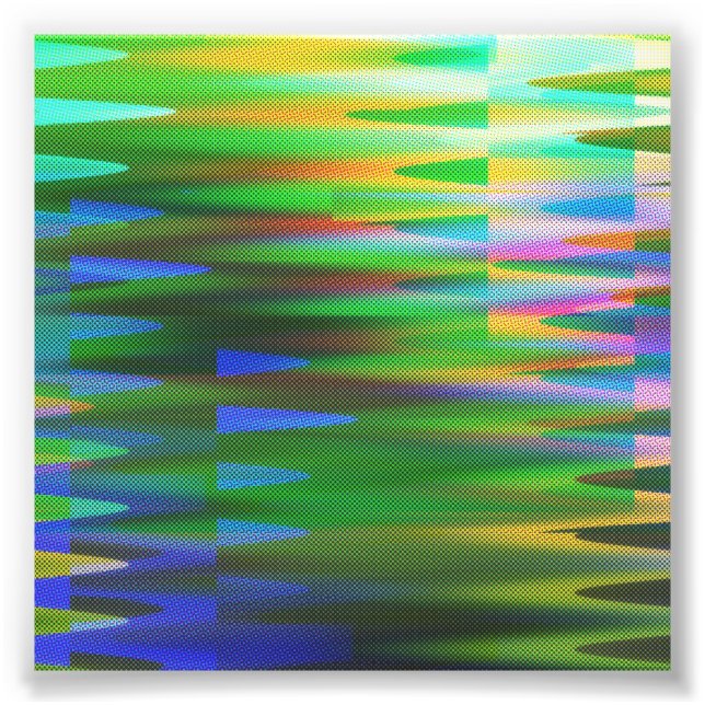 Foto Falla análogo estética de vaporwave de arte brilla (Frente)