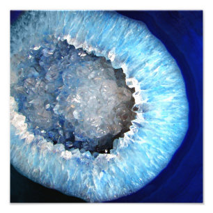 Foto Falln Geode cristalino azul