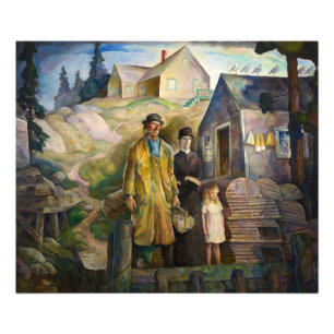 Foto Familia de pescadores por Newell Convers Wyeth