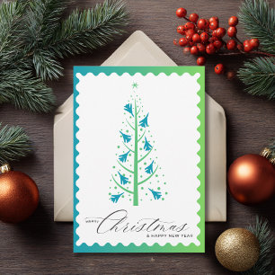 Foto familiar de árbol de Navidad de caza de reacc