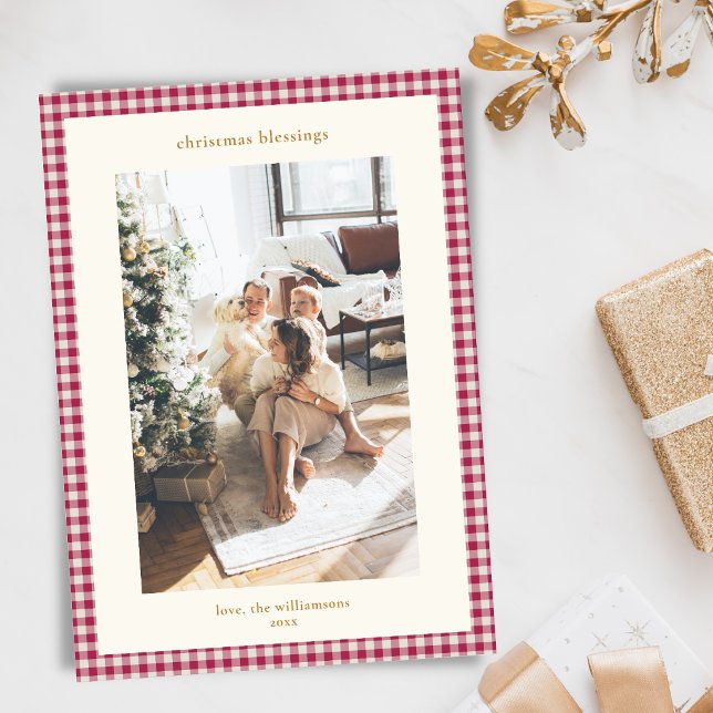 Foto familiar de bendiciones de Navidad con cuadro (Subido por el creador)