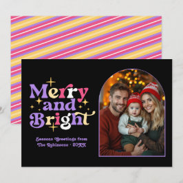 Foto Familiar de Navidad Moderna Retro con Estilo 