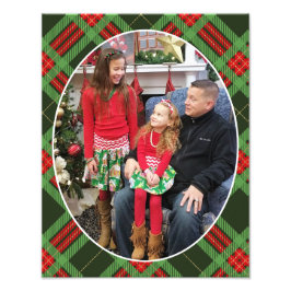 Foto familiar de navidades 11 x 14 Plaid