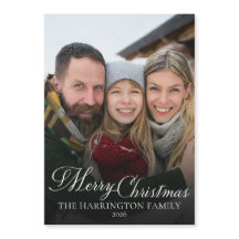 Foto Familiar Elegante Escritura Feliz Navidad 202