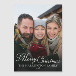 Foto Familiar Elegante Escritura Feliz Navidad 202