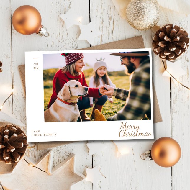 Foto familiar Festividad de Navidad con oro modern (Subido por el creador)