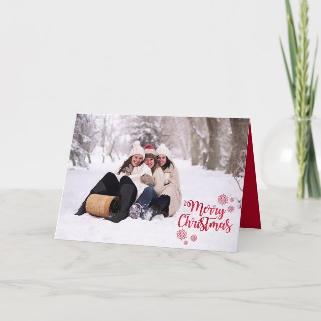 Foto familiar, imagen de Navidad (Anverso)