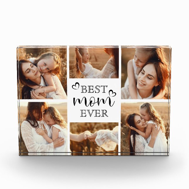 Foto familiar personalizada de la mejor mamá moder (Anverso)