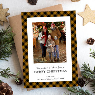 Foto Familiar Rustica Cuadro Marrón Navidad Feliz