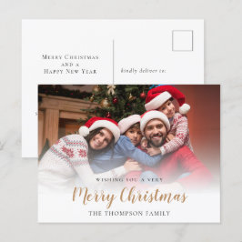Foto familiar superpuesta Feliz Navidad