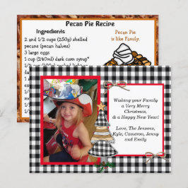 Foto familiar + Tarjeta de receta para Navidades