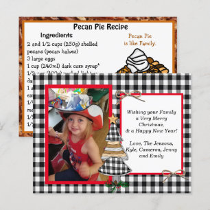 Foto familiar + Tarjeta de receta para Navidades