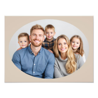 Foto Family Portrait Photo Enlargement Template Oval