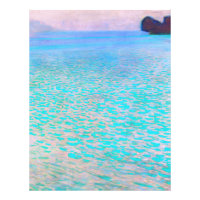 Famosa pintura de Gustav Klimt en Attersee.