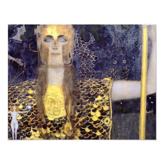 Foto Famoso cuadro de Pallas Athena de Gustav Klimt (Frente)