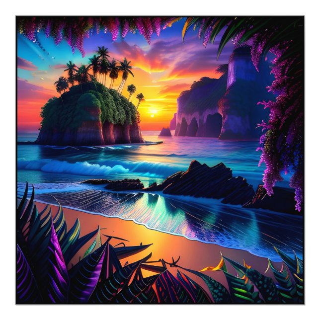Foto Fantasía Playa Tropical Tres (Frente)