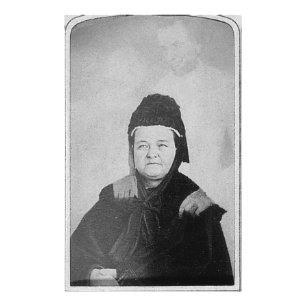 Foto Fantasma de Abraham Lincoln con Mary Lincoln 1869