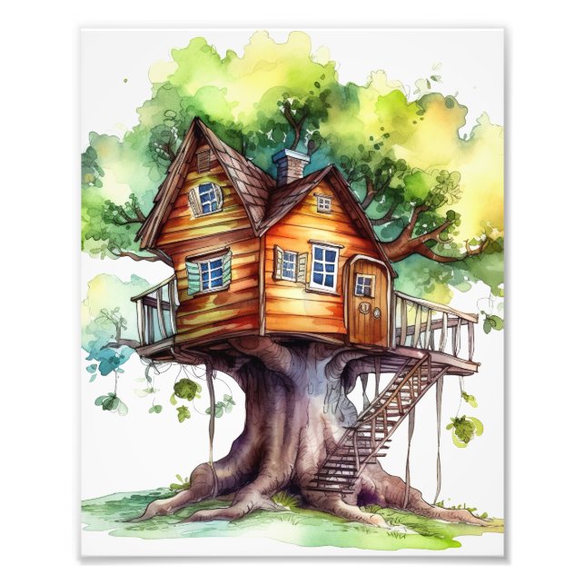 Foto Fantasy Fairy tree house (Frente)