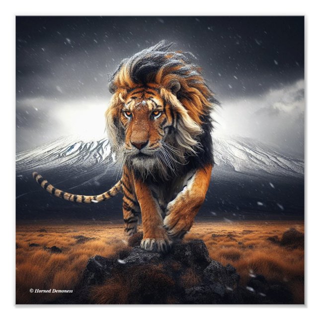 Foto Fantasy tiger-lion poster (Frente)