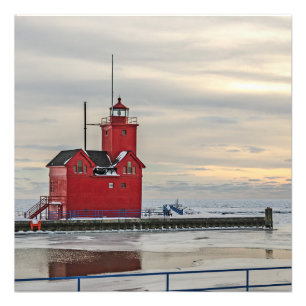 Foto Faro conocido como Big Red en Michigan