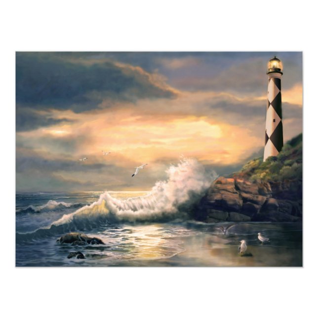 Foto Faro de Cape Lookout en Carolina del Norte al atar (Frente)