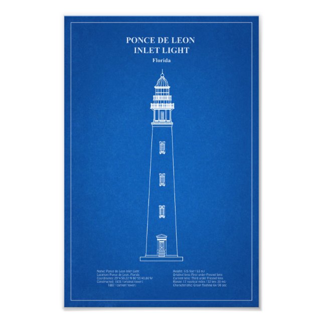 Foto Faro de entrada de Ponce de León - Florida - AD (Frente)