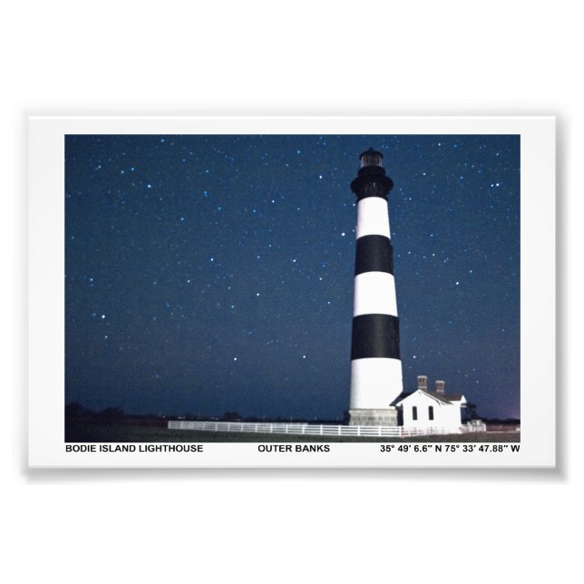 Foto Faro de la isla Bodie. (Frente)
