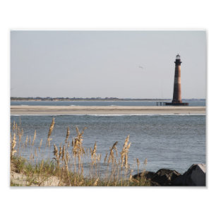 Foto Faro de la isla Morris, playa de Folly, Charleston