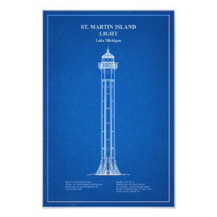 Foto Faro de la isla St. Martin - Michigan - AD