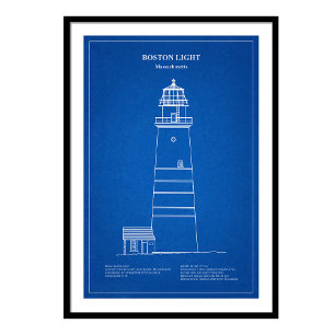 Foto Faro de luz de Boston - Massachusetts - AD