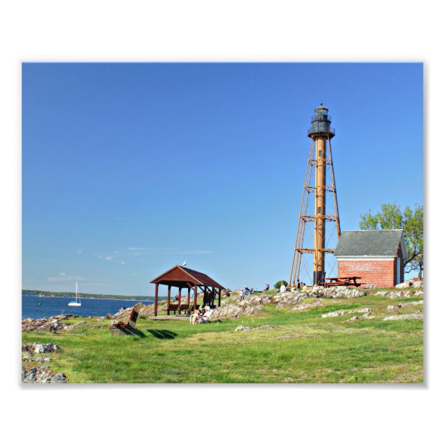 Foto Faro de Marblehead, imagen fotográfica de Massachu (Frente)