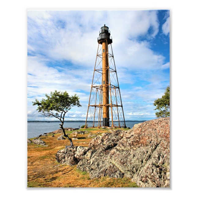 Foto Faro de Marblehead, imagen fotográfica de Massachu (Frente)