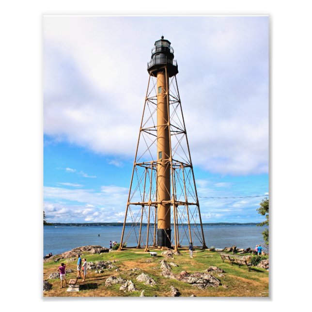 Foto Faro de Marblehead, imagen fotográfica de Massachu (Frente)