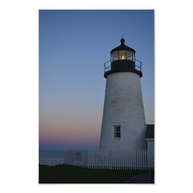 Foto Faro de Pemaquid Point al atardecer (Frente)