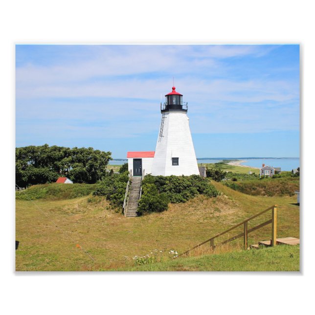 Foto Faro de Plymouth, "el Gurnet" Massachusetts (Frente)