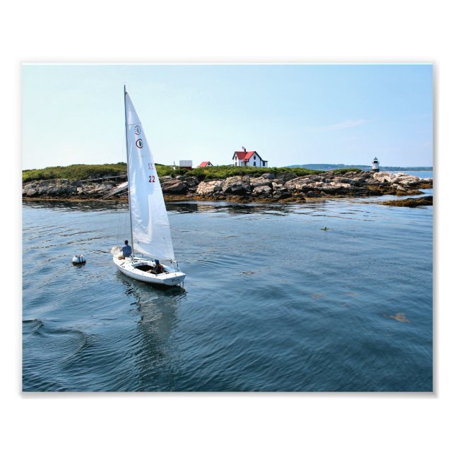 Foto Faro de Ram Island, imagen de Maine Photo Print (Frente)