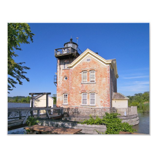 Foto Faro de Saugerties, río Hudson, Nueva York (Frente)