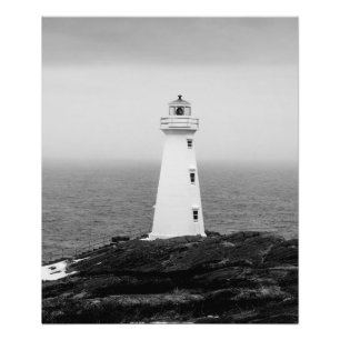 Foto Faro Minimalista blanco negro