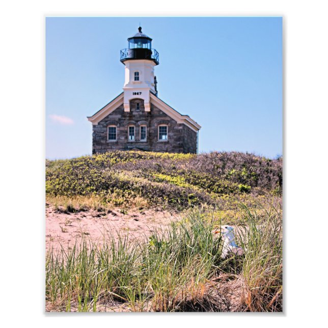 Foto Faro Norte, Isla Bloque, imagen de RI (Frente)