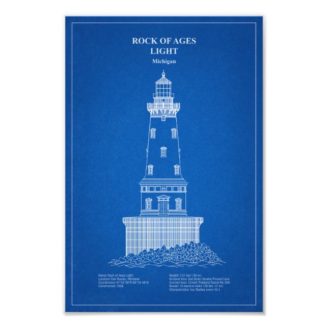 Foto Faro Rock of Ages - Michigan - AD (Frente)