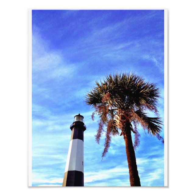 Foto Faro Tybee con Palmetto (Frente)