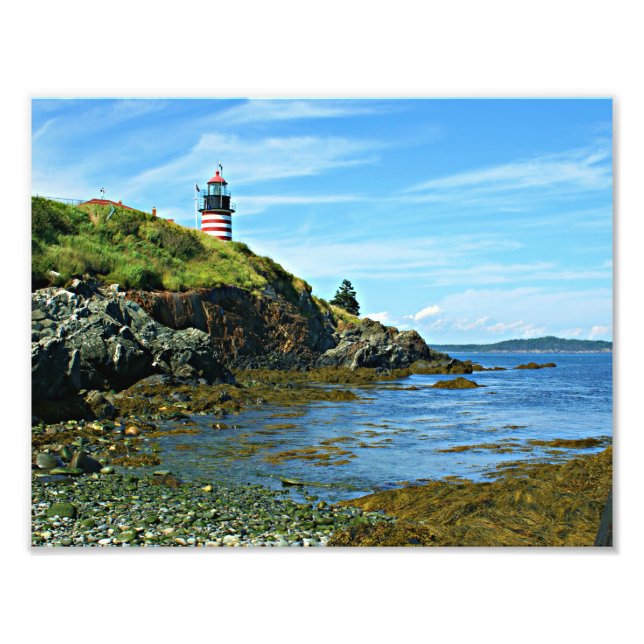 Foto Faro West Quoddy Head, Maine (Frente)