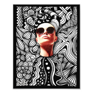 Foto Fashion Sungafas Doodle Art