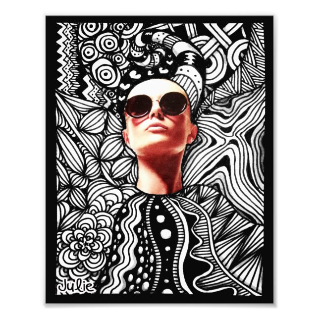Foto Fashion Sungafas Doodle Art (Frente)