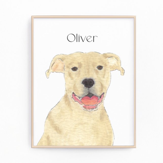 Foto Fawn Tan Pitbull Staffy Dog Art personalizado (Subido por el creador)
